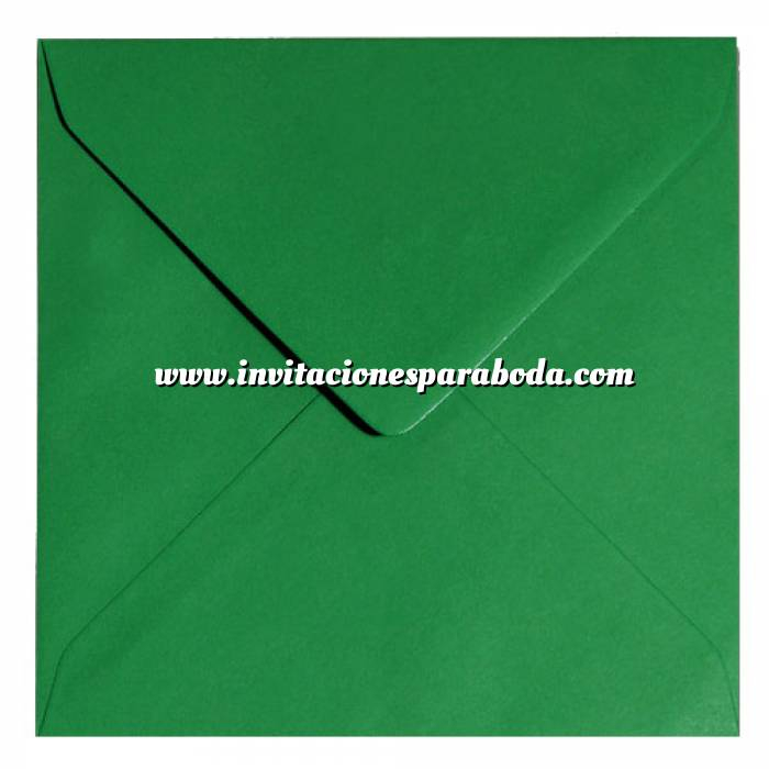 Imagen Sobres cuadrados Sobre verde oscuro Cuadrado - Verde Navidad 